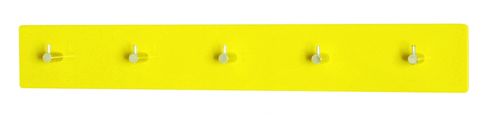 Mørtens Furniture Nástenný vešiak Itab, 57 cm, žltá
